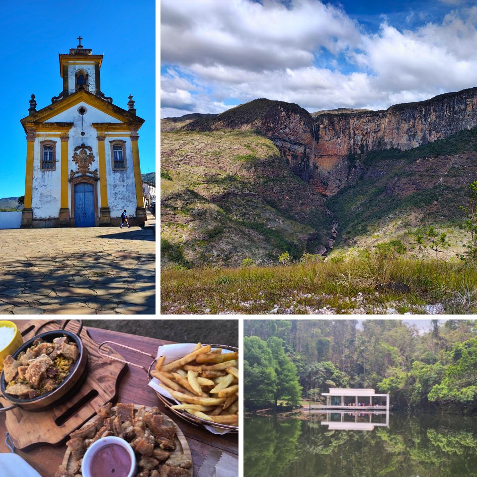 Ouro Preto, A Cachoeira do Tabuleiro, A Gastronomia Mineira e o Inhotim são destaques para quem quer conhecer o melhor das Minhas Gerais