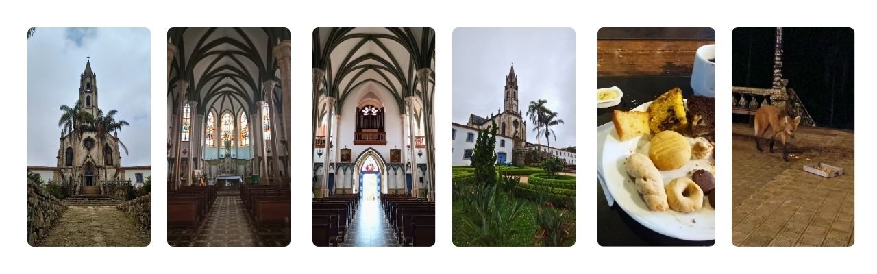 [Montagem de fotos de Santuário do Caraça]