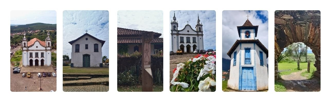 [Montagem de fotos de Estrada Real - Caminho dos Diamantes]