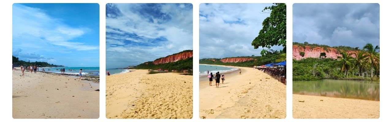 [Montagem de fotos de Praia da Pitinga]