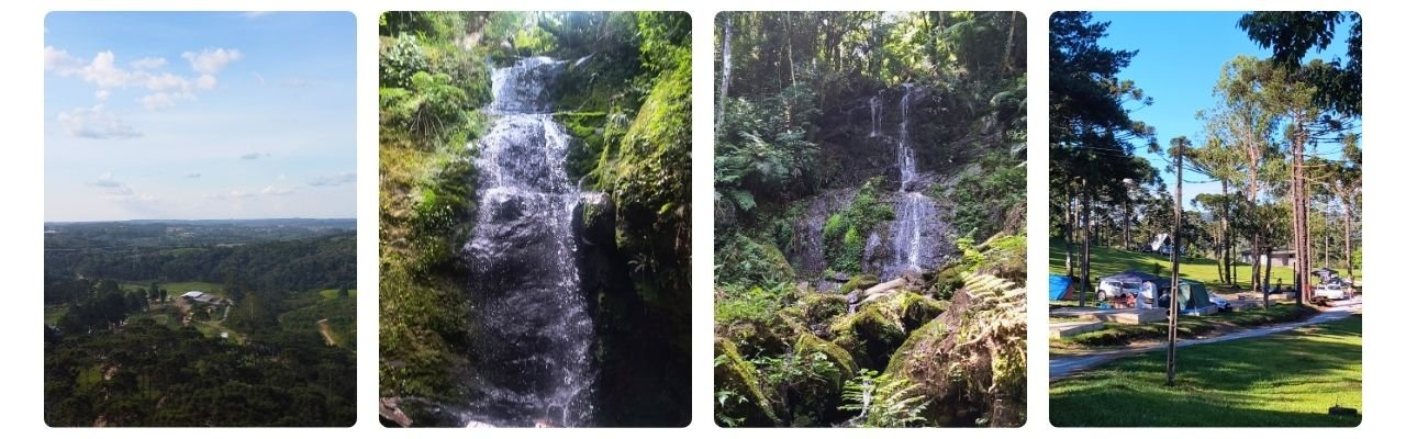 [Montagem de fotos de Fazenda Evaristo - Cabanas e Camping]