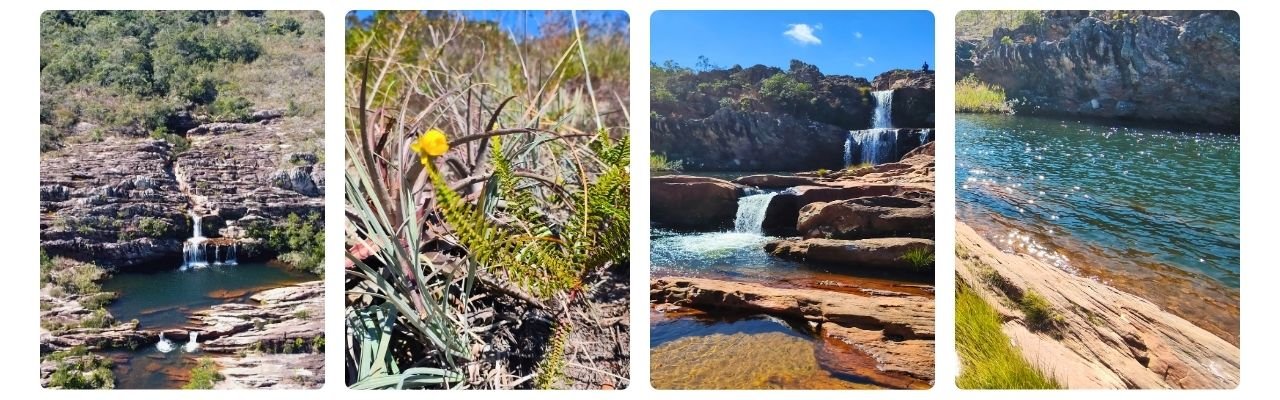 [Montagem de fotos de Cachoeira dos Cristais]
