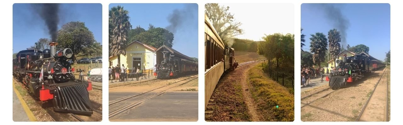 [Montagem de fotos de Trem Turístico - Estação Tiradentes]