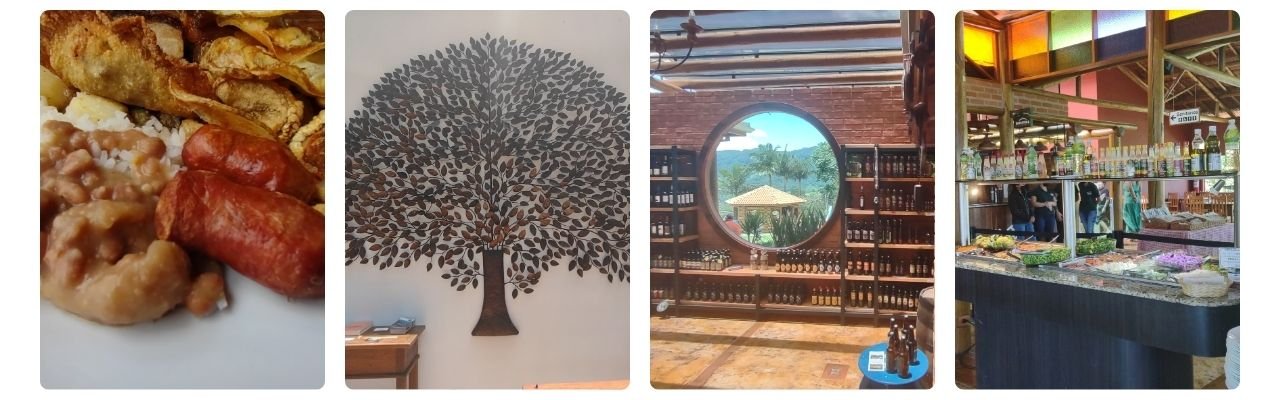 [Montagem de fotos de Restaurante Pedra do Baú]