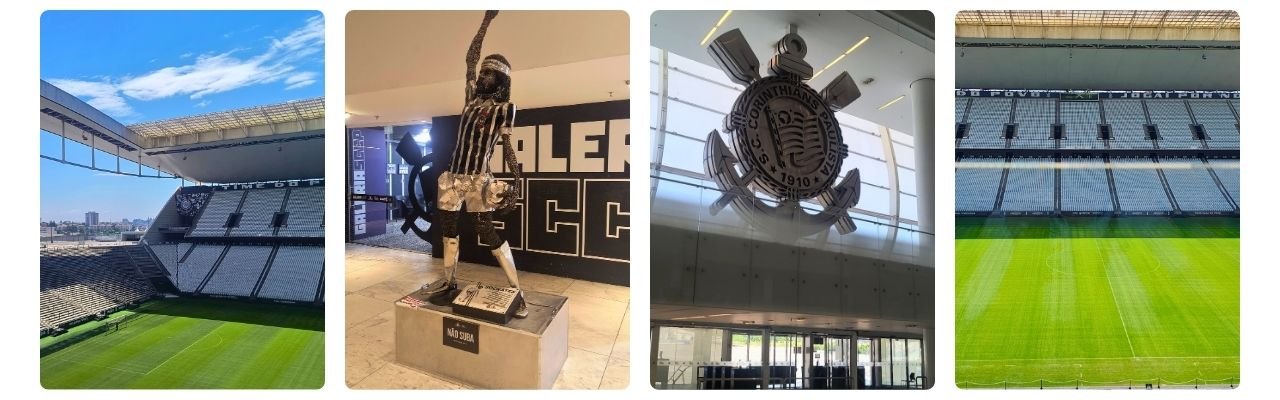 [Montagem de fotos de Arena Corinthians]