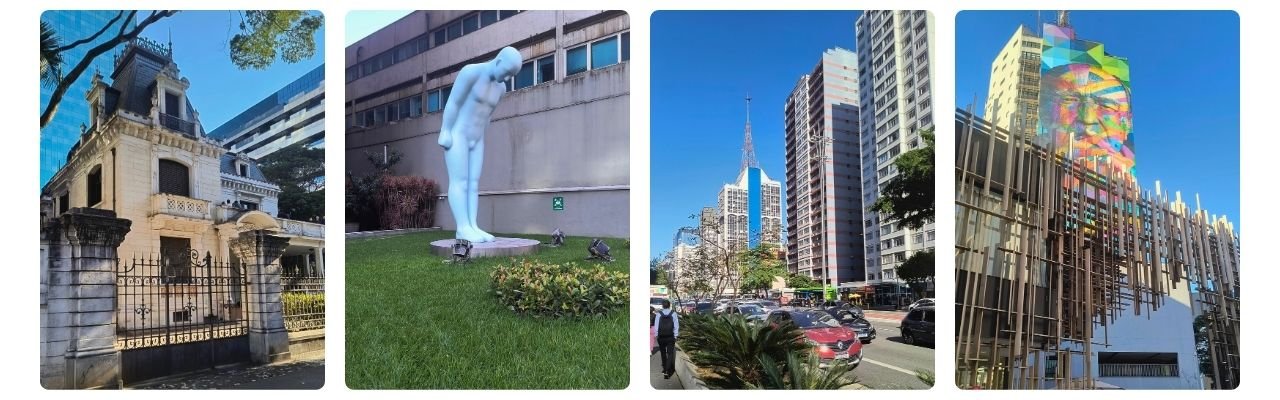 [Montagem de fotos de Avenida Paulista: O Coração Cultural e Financeiro de São Paulo]