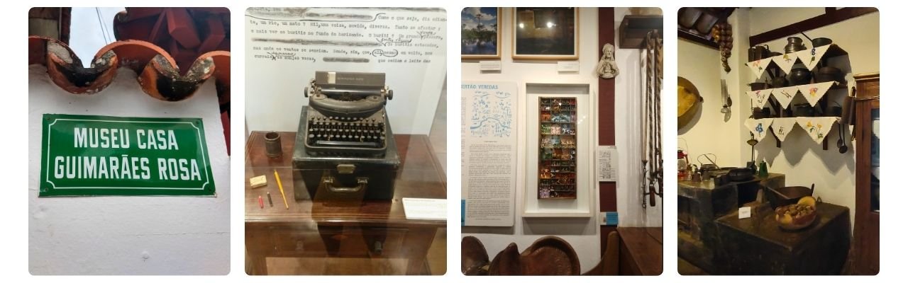 [Montagem de fotos de Museu Casa de Guimarães Rosa]