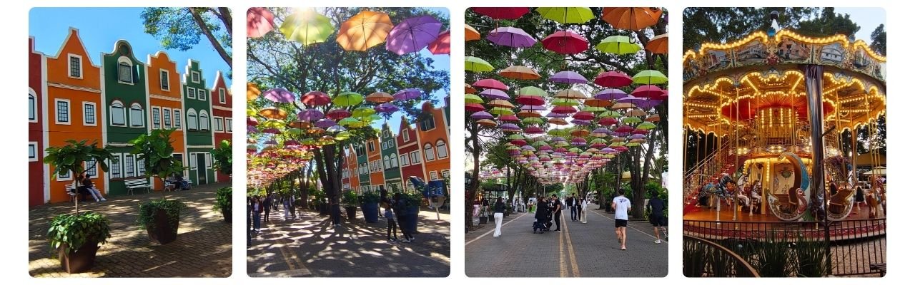 [Montagem de fotos de Rua dos Guarda-chuvas ]