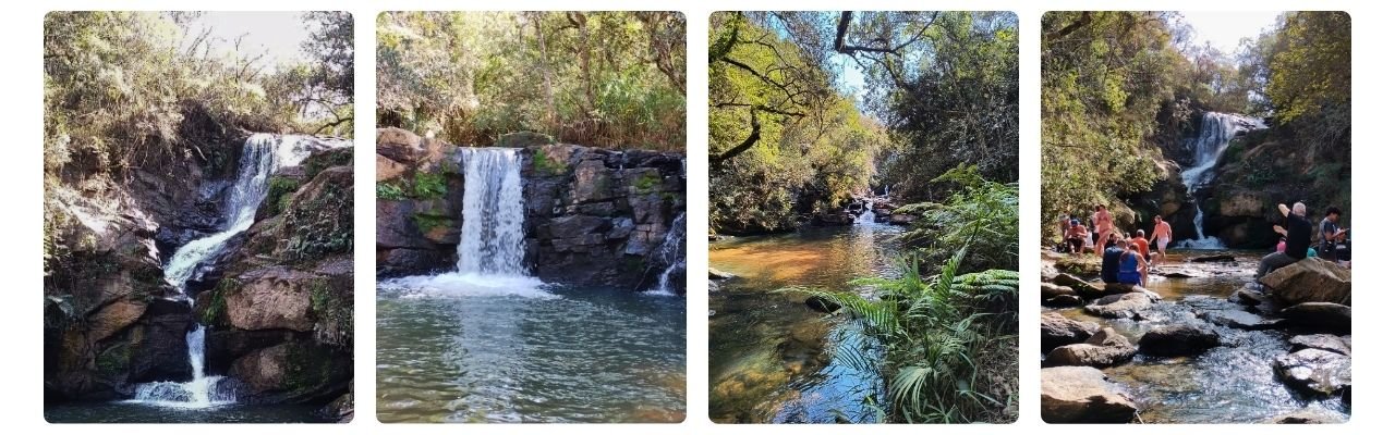 [Montagem de fotos de Complexo Paraíso - Cachoeira Véu de Noiva]