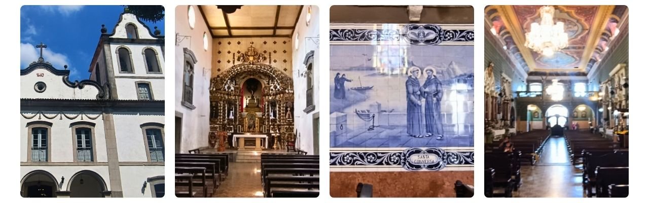 [Montagem de fotos de Santuário de Santo Antônio do Valongo: Fé e História no Centro de Santos]