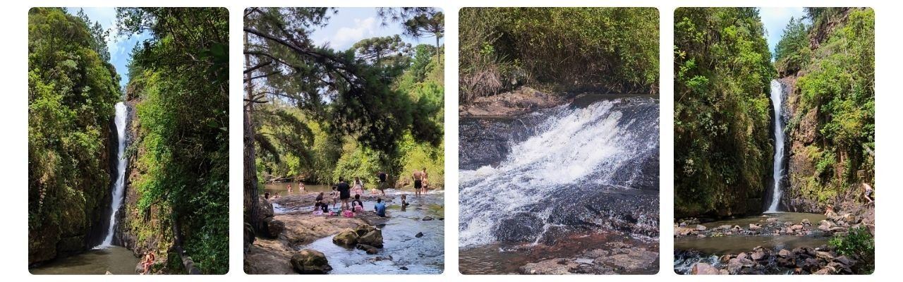 [Montagem de fotos de Parque Cascata Paraíso]
