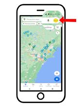 Passo 2 para baixar mapas offline: Clicar na foto de perfil.