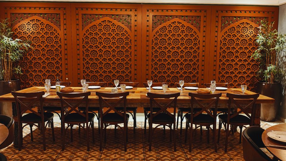 O Restaurante Castelo Libanês tem uma bonita decoração