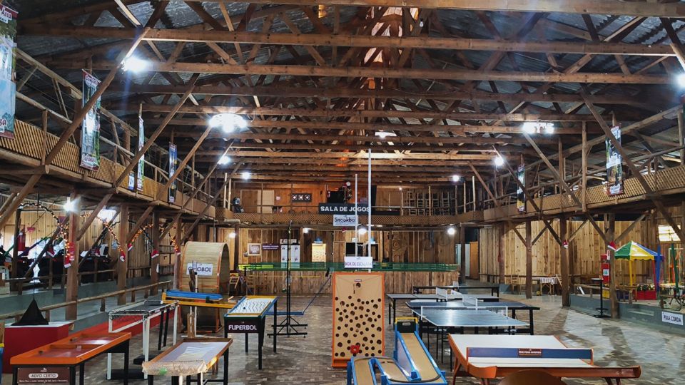 Parte dos jogos que estão no Galpão Principal