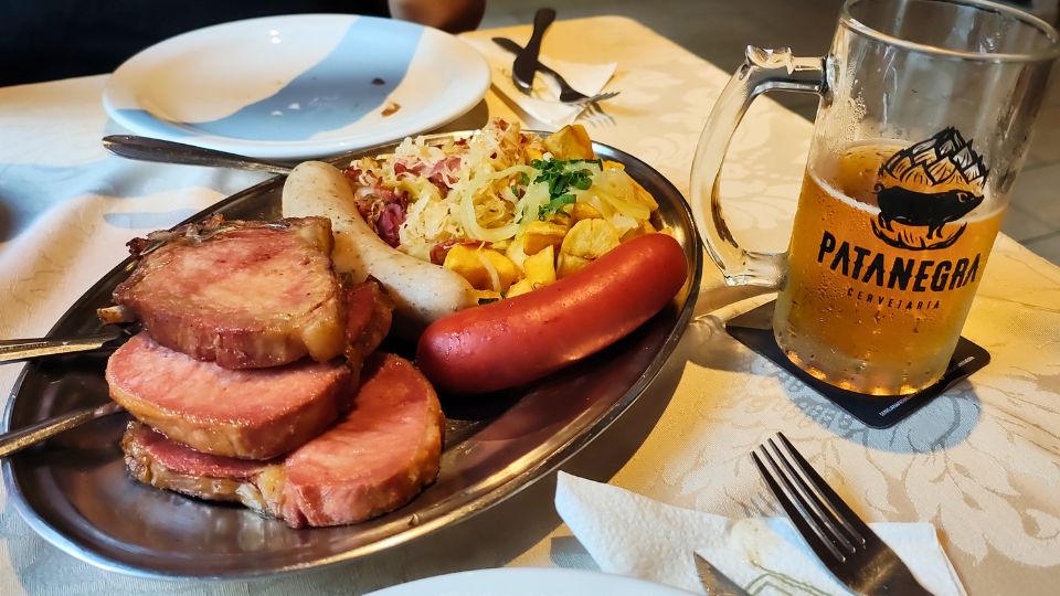 Kassler no restaurante Sandori no Centro de São Bento do Sul