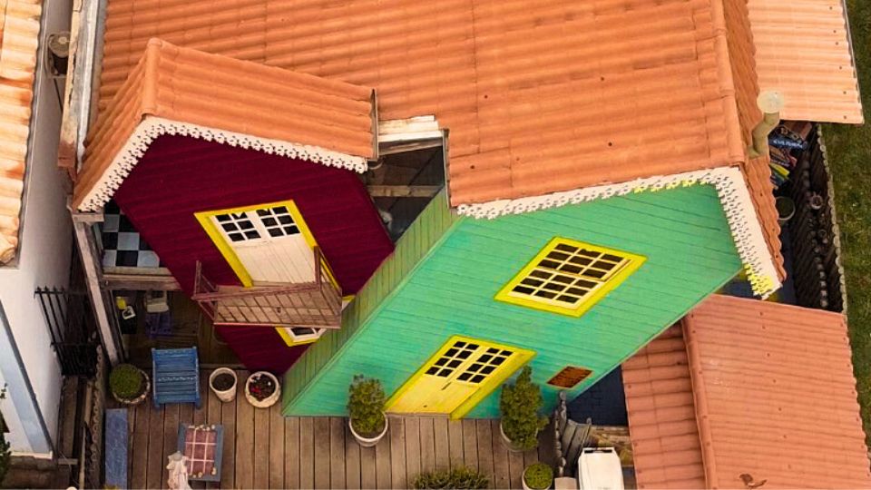 A casa Torta vista de cima no distrito de Vitorino Veloso - O Bichinho - Prados - Minas Gerais