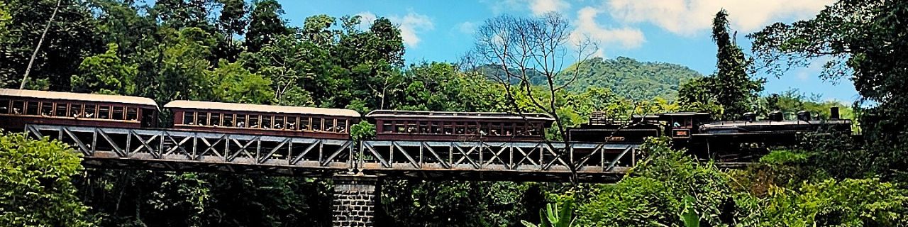 Banner principal do site: Os melhores Passeios de Trem do Brasil